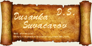 Dušanka Suvačarov vizit kartica